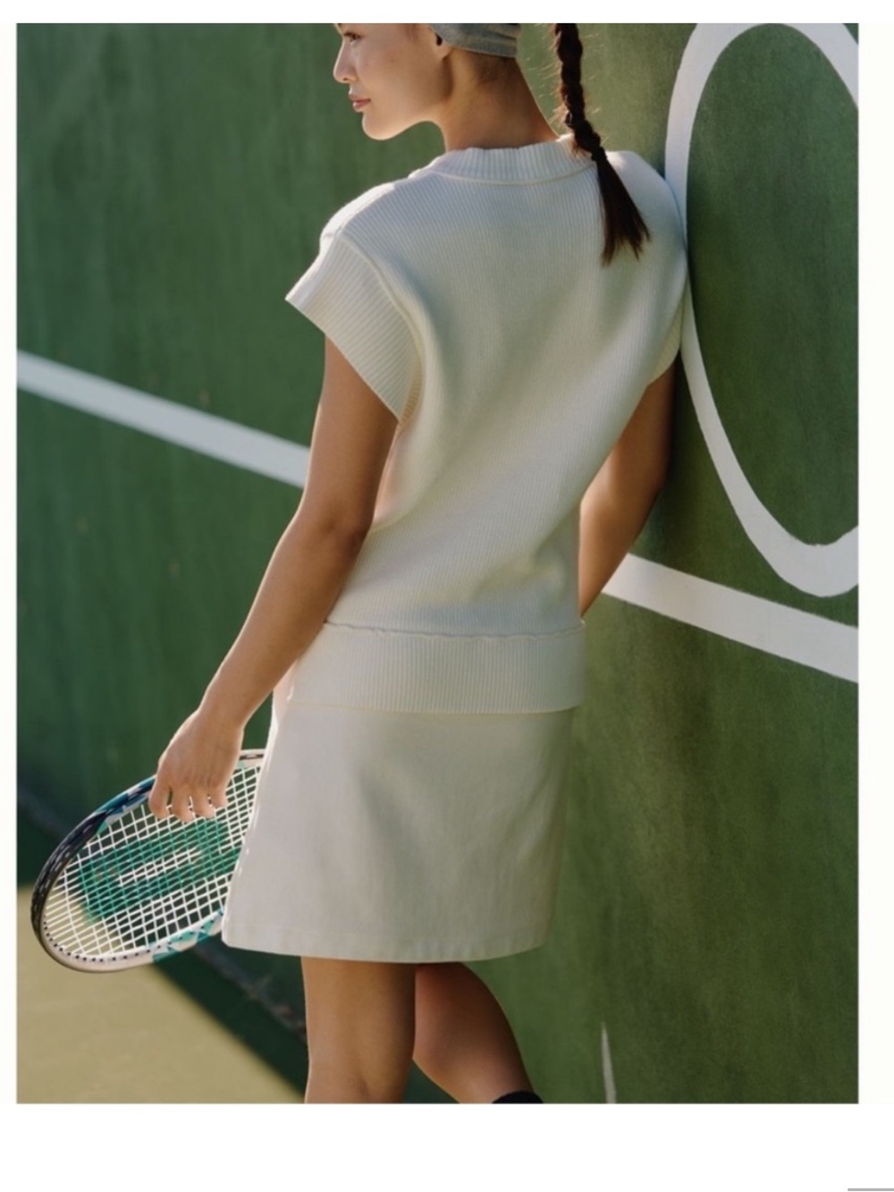 Anthropologie Daily Practice Sleeveless Embroidered Tennis Mini Dress - Picture 2 of 5